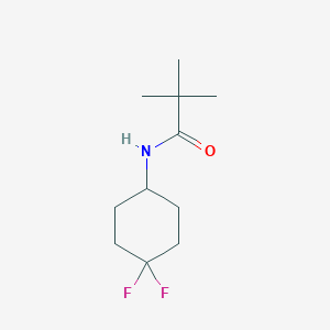 molecular formula C11H19F2NO B2897228 N-(4,4-difluorocyclohexyl)pivalamide CAS No. 1865408-34-9