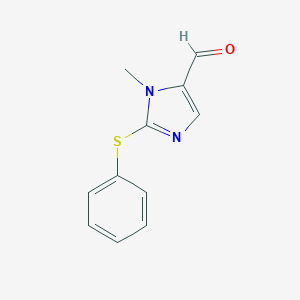 molecular formula C11H10N2OS B289723 3-Methyl-2-phenylsulfanylimidazole-4-carbaldehyde 