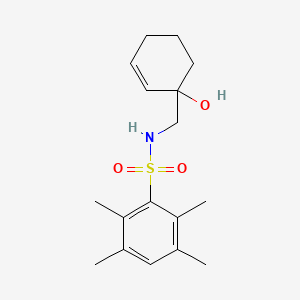 N-[(1-hydroxycyclohex-2-en-1-yl)methyl]-2,3,5,6-tetramethylbenzene-1-sulfonamide