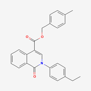 4-Methylbenzyl 2-(4-ethylphenyl)-1-oxo-1,2-dihydroisoquinoline-4-carboxylate