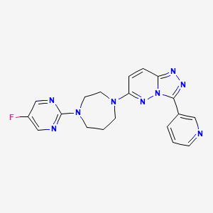6-[4-(5-Fluoropyrimidin-2-yl)-1,4-diazepan-1-yl]-3-pyridin-3-yl-[1,2,4]triazolo[4,3-b]pyridazine