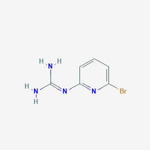 molecular formula C6H7BrN4 B2897257 2-(6-溴吡啶-2-基)胍 CAS No. 2503206-01-5