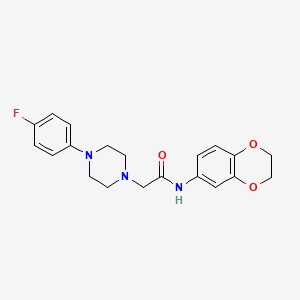 N-(2,3-dihydro-1,4-benzodioxin-6-yl)-2-[4-(4-fluorophenyl)piperazin-1-yl]acetamide