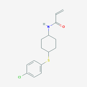 N-[4-(4-Chlorophenyl)sulfanylcyclohexyl]prop-2-enamide