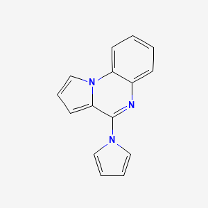 molecular formula C15H11N3 B2897282 4-(1H-pyrrol-1-yl)pyrrolo[1,2-a]quinoxaline CAS No. 672951-60-9