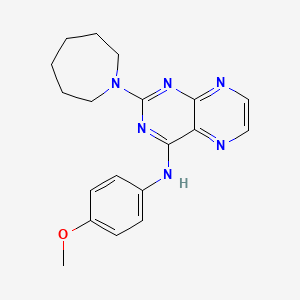 2-(azepan-1-yl)-N-(4-methoxyphenyl)pteridin-4-amine