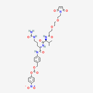 molecular formula C36H45N7O13 B2897313 Mal-PEG2-VCP-NB CAS No. 2395887-69-9
