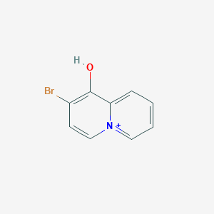 molecular formula C9H7BrNO+ B289732 2-Bromo-1-hydroxyquinolizinium 