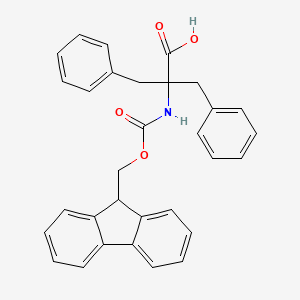 molecular formula C31H27NO4 B2897320 2-benzyl-2-({[(9H-fluoren-9-yl)methoxy]carbonyl}amino)-3-phenylpropanoic acid CAS No. 339079-54-8