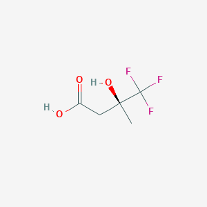 molecular formula C5H7F3O3 B2897326 (3S)-4,4,4-trifluoro-3-hydroxy-3-methylbutanoic acid CAS No. 156594-11-5