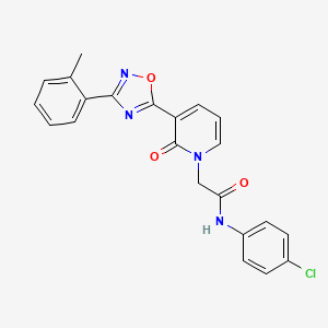 N-(4-chlorophenyl)-2-(2-oxo-3-(3-(o-tolyl)-1,2,4-oxadiazol-5-yl)pyridin-1(2H)-yl)acetamide