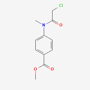 molecular formula C11H12ClNO3 B2897355 Methyl 4-[(chloroacetyl)(methyl)amino]benzoate CAS No. 99105-47-2