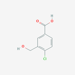 molecular formula C8H7ClO3 B2897372 4-Chloro-3-(hydroxymethyl)benzoic acid CAS No. 1187238-15-8