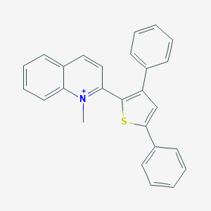 2-(3,5-Diphenyl-2-thienyl)-1-methylquinolinium