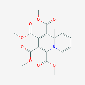 molecular formula C18H19NO8 B289740 tetramethyl 9a-methyl-9aH-quinolizine-1,2,3,4-tetracarboxylate 