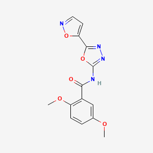 N-(5-(isoxazol-5-yl)-1,3,4-oxadiazol-2-yl)-2,5-dimethoxybenzamide