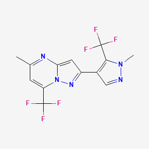 5-methyl-2-[1-methyl-5-(trifluoromethyl)-1H-pyrazol-4-yl]-7-(trifluoromethyl)pyrazolo[1,5-a]pyrimidine