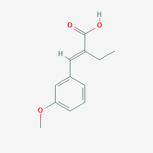 molecular formula C12H14O3 B2897425 (2E)-2-[(3-甲氧基苯基)亚甲基]丁酸 CAS No. 900254-88-8