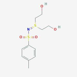 molecular formula C11H17NO4S2 B289743 N-[bis(2-hydroxyethyl)-lambda~4~-sulfanylidene]-4-methylbenzenesulfonamide 