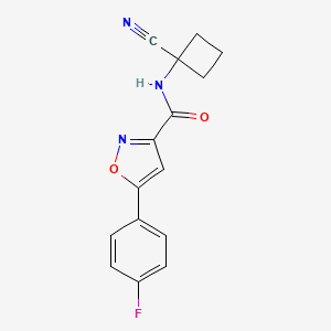 N-(1-cyanocyclobutyl)-5-(4-fluorophenyl)-1,2-oxazole-3-carboxamide