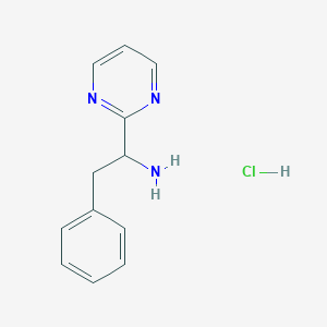 2-Phenyl-1-(pyrimidin-2-yl)ethanamine hydrochloride