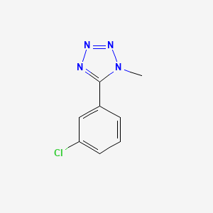 molecular formula C8H7ClN4 B2897438 5-(3-chlorophenyl)-1-methyl-1H-1,2,3,4-tetraazole CAS No. 90278-24-3