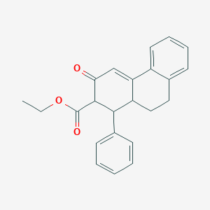 molecular formula C23H22O3 B289745 Ethyl 3-oxo-1-phenyl-1,2,3,9,10,10a-hexahydro-2-phenanthrenecarboxylate 