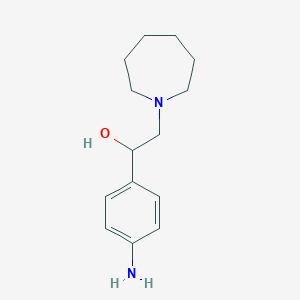 molecular formula C14H22N2O B2897452 1-(4-Aminophenyl)-2-(azepan-1-yl)ethanol CAS No. 919021-30-0