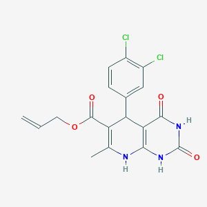 prop-2-enyl 5-(3,4-dichlorophenyl)-7-methyl-2,4-dioxo-5,8-dihydro-1H-pyrido[2,3-d]pyrimidine-6-carboxylate