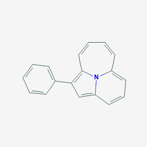 molecular formula C18H13N B289746 1-Phenylazepino[2,1,7-cd]indolizine 