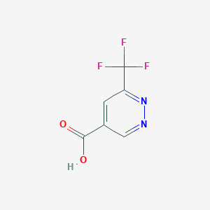 molecular formula C6H3F3N2O2 B2897464 6-(Trifluoromethyl)pyridazine-4-carboxylic acid CAS No. 1211528-79-8