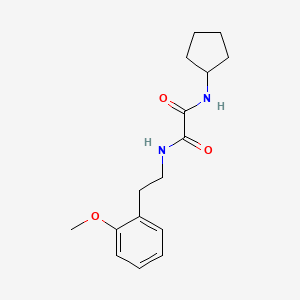 molecular formula C16H22N2O3 B2897466 N1-cyclopentyl-N2-(2-methoxyphenethyl)oxalamide CAS No. 941889-04-9