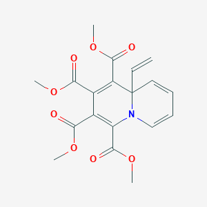 molecular formula C19H19NO8 B289747 tetramethyl 9a-vinyl-9aH-quinolizine-1,2,3,4-tetracarboxylate 