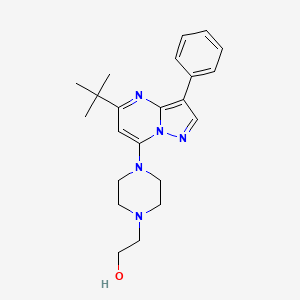 2-[4-(5-Tert-butyl-3-phenylpyrazolo[1,5-a]pyrimidin-7-yl)piperazin-1-yl]ethanol