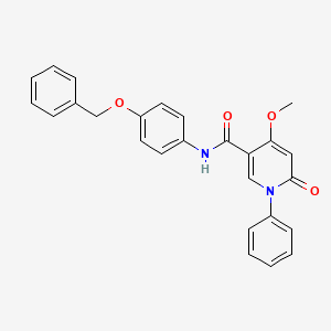 N-[4-(benzyloxy)phenyl]-4-methoxy-6-oxo-1-phenyl-1,6-dihydropyridine-3-carboxamide