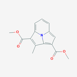 molecular formula C15H13NO4 B289749 Dimethyl 2-methylpyrrolo[2,1,5-cd]indolizine-1,3-dicarboxylate 