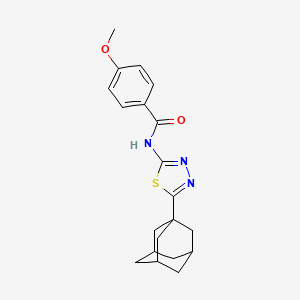 N-[5-(1-adamantyl)-1,3,4-thiadiazol-2-yl]-4-methoxybenzamide