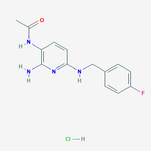 molecular formula C14H16ClFN4O B028975 D 13223（氟比洛芬代谢物） CAS No. 95777-69-8