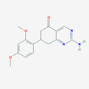 2-amino-7-(2,4-dimethoxyphenyl)-7,8-dihydroquinazolin-5(6H)-one