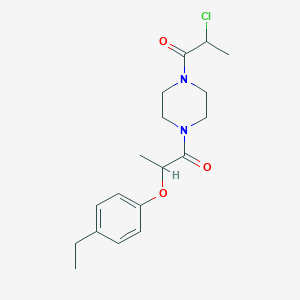 1-[4-(2-Chloropropanoyl)piperazin-1-yl]-2-(4-ethylphenoxy)propan-1-one