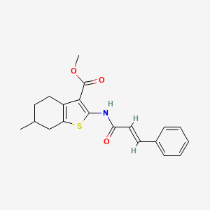Methyl 2-cinnamamido-6-methyl-4,5,6,7-tetrahydrobenzo[b]thiophene-3-carboxylate