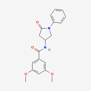 3,5-dimethoxy-N-(5-oxo-1-phenylpyrrolidin-3-yl)benzamide