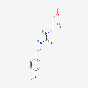 molecular formula C15H24N2O4 B2897529 1-(2-Hydroxy-3-methoxy-2-methylpropyl)-3-(4-methoxyphenethyl)urea CAS No. 1351588-68-5