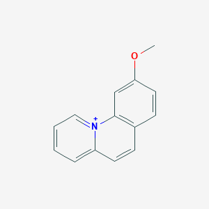 molecular formula C14H12NO+ B289753 9-Methoxybenzo[c]quinolizin-11-ium 