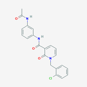 1-[(2-chlorophenyl)methyl]-N-(3-acetamidophenyl)-2-oxo-1,2-dihydropyridine-3-carboxamide