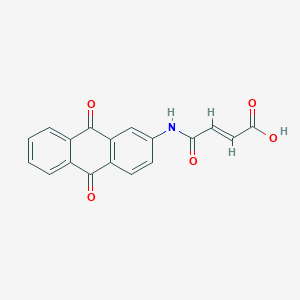 molecular formula C18H11NO5 B2897540 (2E)-4-[(9,10-二氧代-9,10-二氢蒽-2-基)氨基]-4-氧代-2-烯酸 CAS No. 351516-91-1