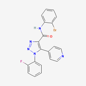N-(2-bromophenyl)-1-(2-fluorophenyl)-5-(pyridin-4-yl)-1H-1,2,3-triazole-4-carboxamide