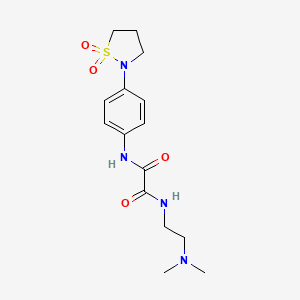 N1-(2-(dimethylamino)ethyl)-N2-(4-(1,1-dioxidoisothiazolidin-2-yl)phenyl)oxalamide