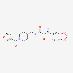 N-(2H-1,3-benzodioxol-5-yl)-N'-{[1-(furan-3-carbonyl)piperidin-4-yl]methyl}ethanediamide