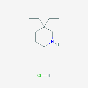 molecular formula C9H20ClN B2897560 3,3-二乙基哌啶盐酸盐 CAS No. 1198286-65-5